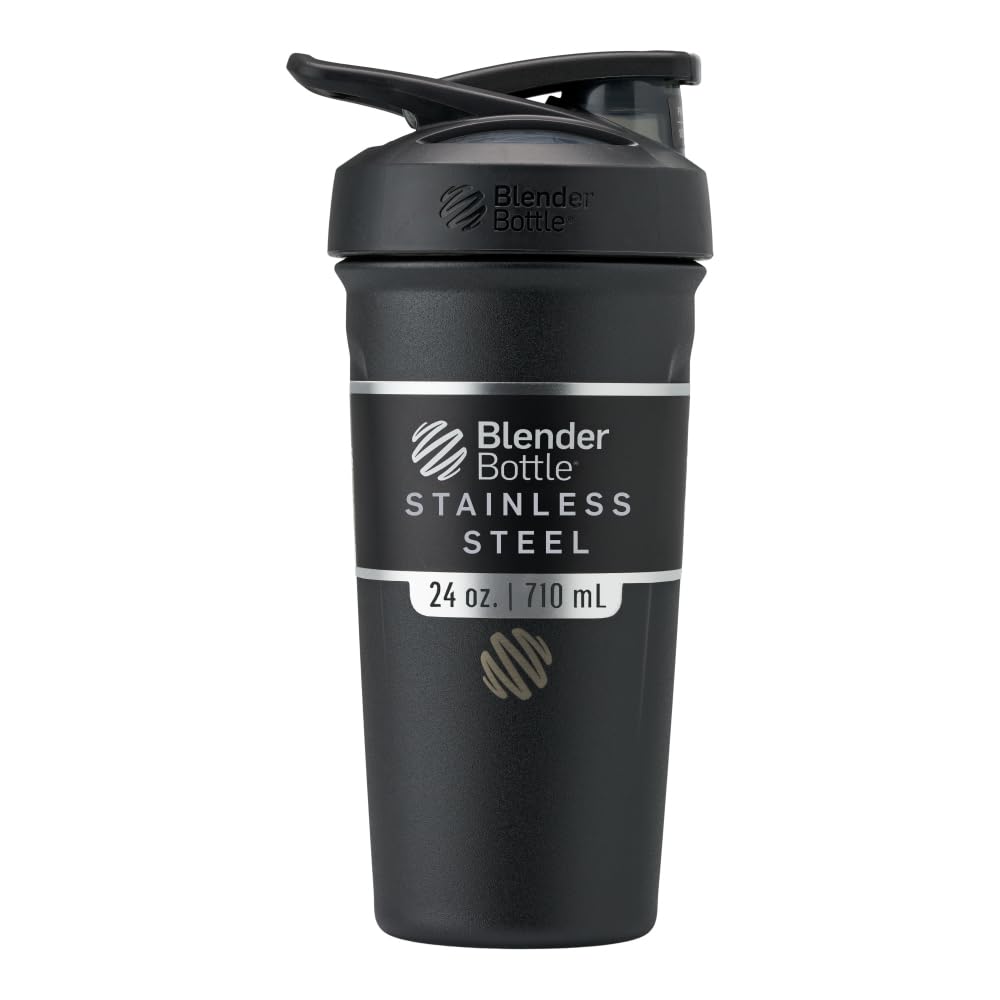 BlenderBottle Strada frontal mostrando su diseño y capacidad 24 oz