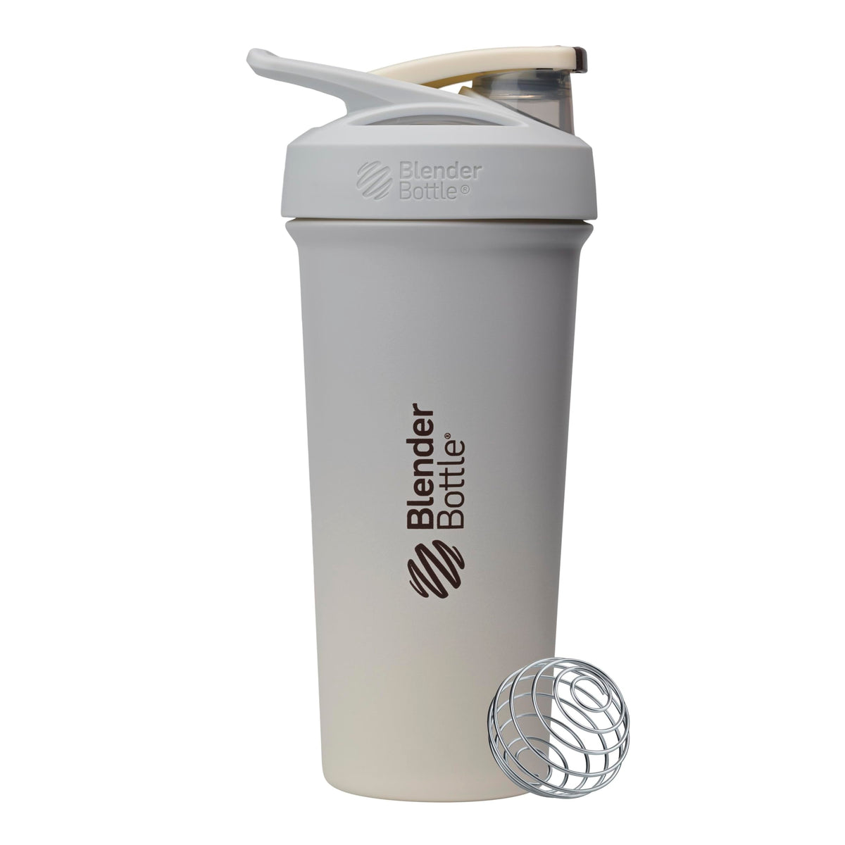 BlenderBottle Strada Sleek vista frontal mostrando diseño elegante y práctico