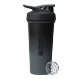 BlenderBottle Strada Sleek vista frontal con diseño ergonómico y agarre cómodo