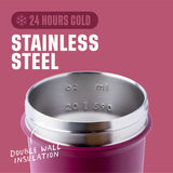 BlenderBottle Strada Sleek superficie de acero inoxidable que mantiene frío
