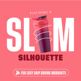 BlenderBottle Strada Sleek en exterior demostrando aislamiento y portabilidad