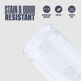 Cuerpo de Eastman Tritan de la BlenderBottle Strada mostrando resistencia a manchas y olores