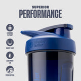 BlenderBottle detalle de la tapa con bloqueo que evita aperturas accidentales