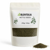 BLENTOLIA bolsa frontal de semillas de ortiga 250 g, visual clara y beneficios nutritivos