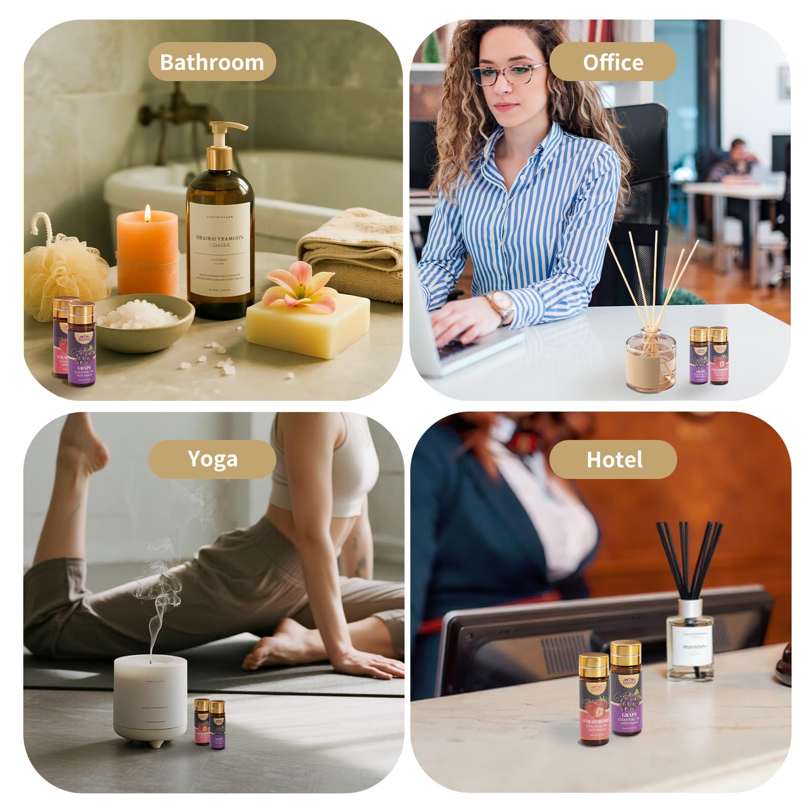 BlissfulBlend etiqueta con ingredientes visible para confianza del usuario