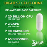 BLIVA NUTRITION cápsula en primer plano revela textura y cápsula vegetal cómoda