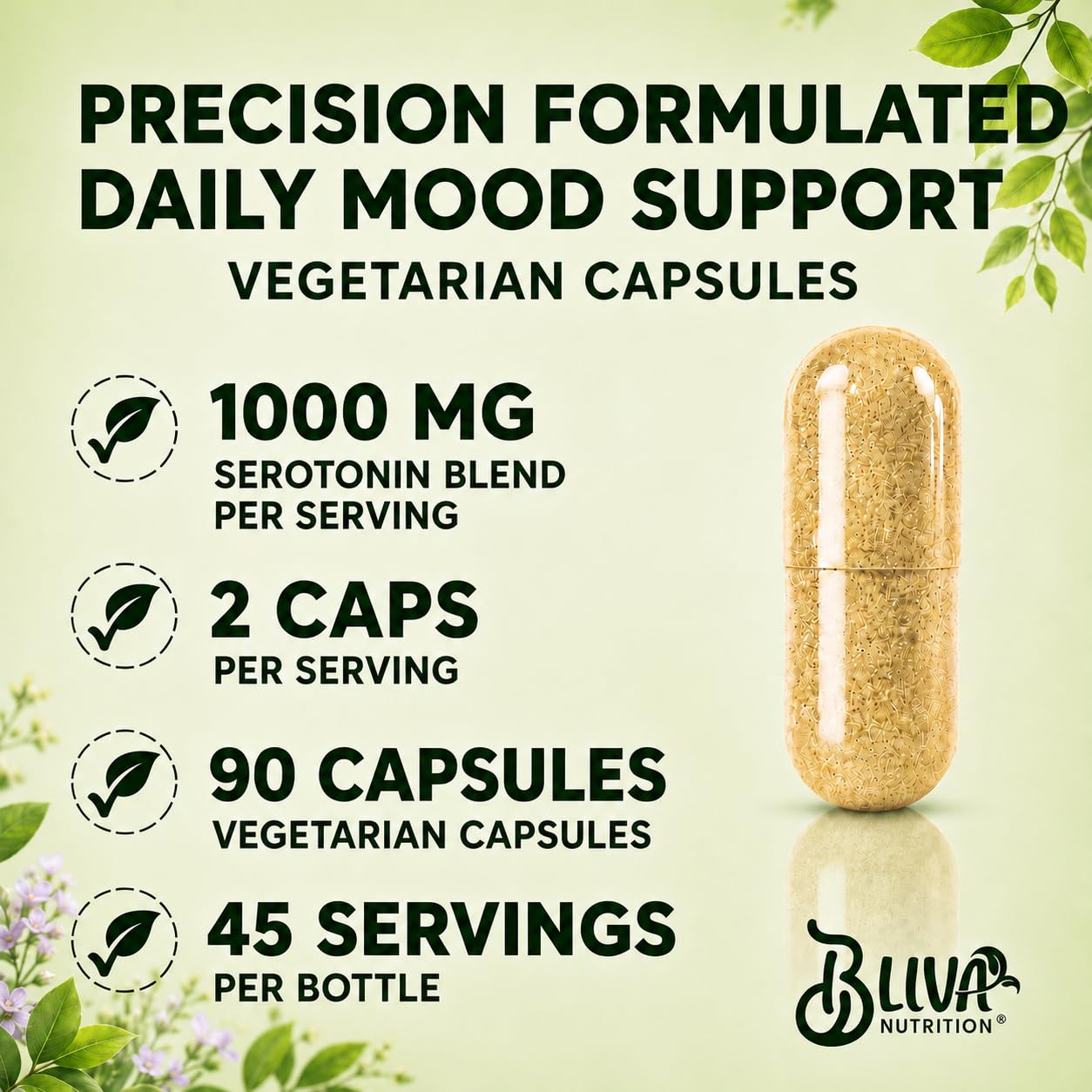 BLIVA NUTRITION empaque lateral que resalta control de calidad