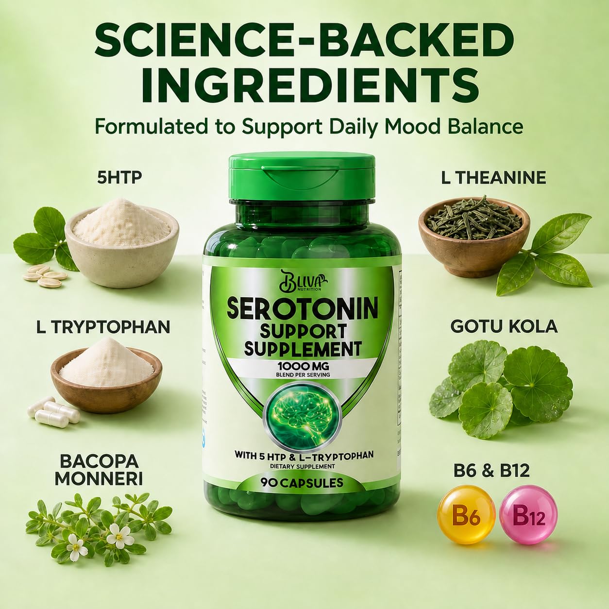 BLIVA NUTRITION etiqueta con lista de ingredientes y dosis visible