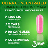 BLIVA NUTRITION polvo de remolacha fermentada textura y color
