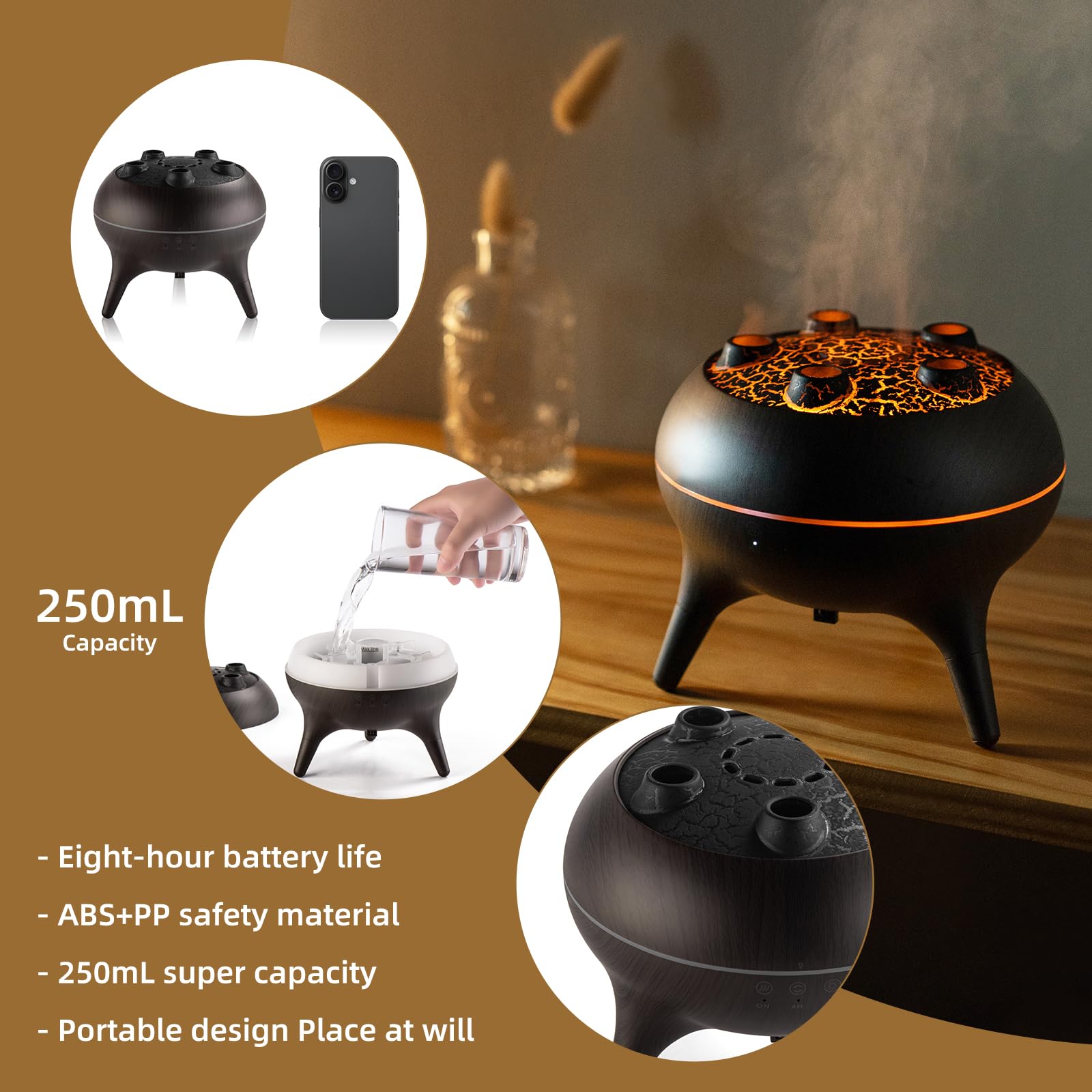 BLOIMP control remoto en mano con iconos para luz, niebla y temporizador