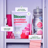 Bloom envase abierto con gominolas que facilita consumo sin preparación
