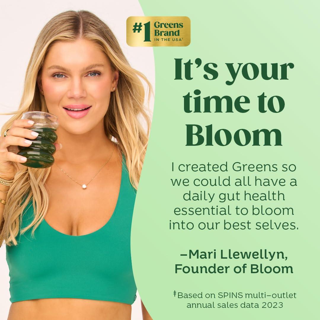 Bloom Nutrition batido de mango en cocina mostrando consumo diario práctico