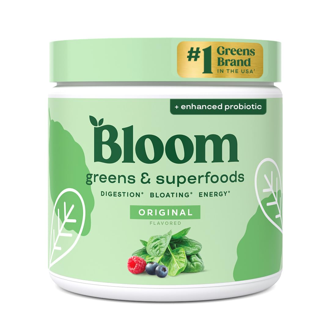 Bloom Nutrition envase frontal mostrando marca y beneficio diario