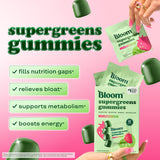 Bloom Nutrition paquete individual abierto listo para llevar y comer