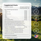 Bloomeo packaging sobre pasto indicando origen grass-fed y calidad limpia