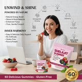 Bloomin Gummies etiqueta detallada destacando minerales traza y transparencia