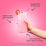 Bloom Nutrition cucharilla dosificadora mostrando porción precisa