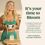 Bloom Nutrition etiqueta con información de ingredientes visible