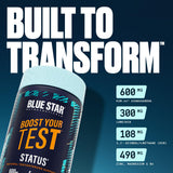 Blue Star Status estilo de vida en gimnasio mostrando energía y rendimiento