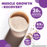 BlueBonnet batido en vaso listo para consumo tras entrenamiento