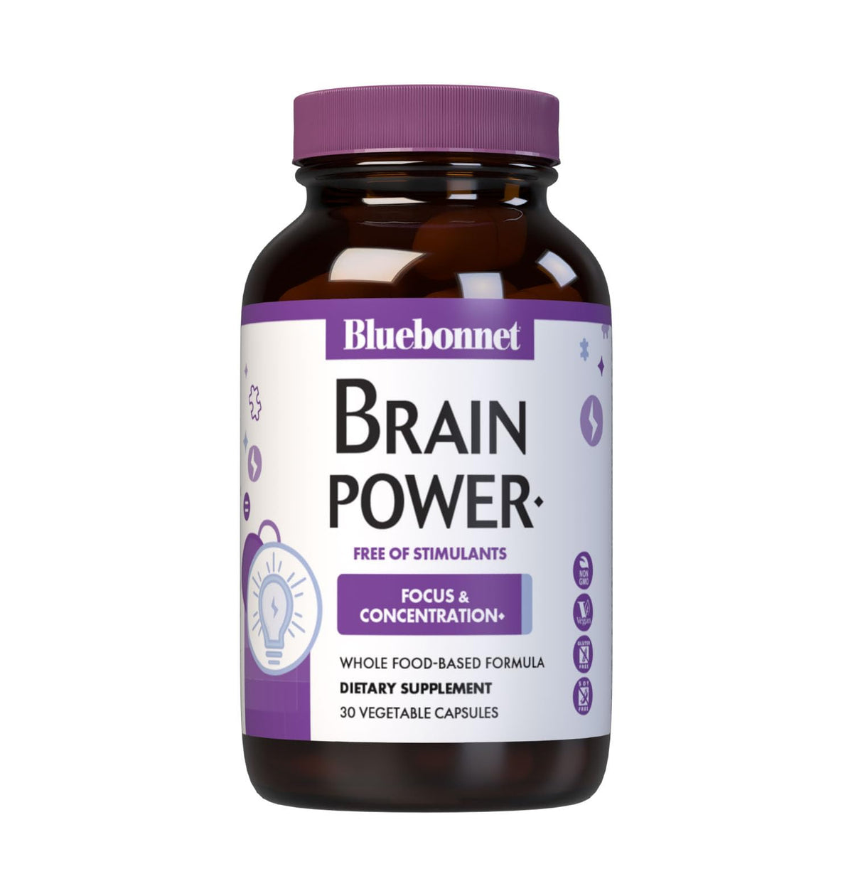 BlueBonnet envase frontal mostrando fórmula y beneficio cognitivo