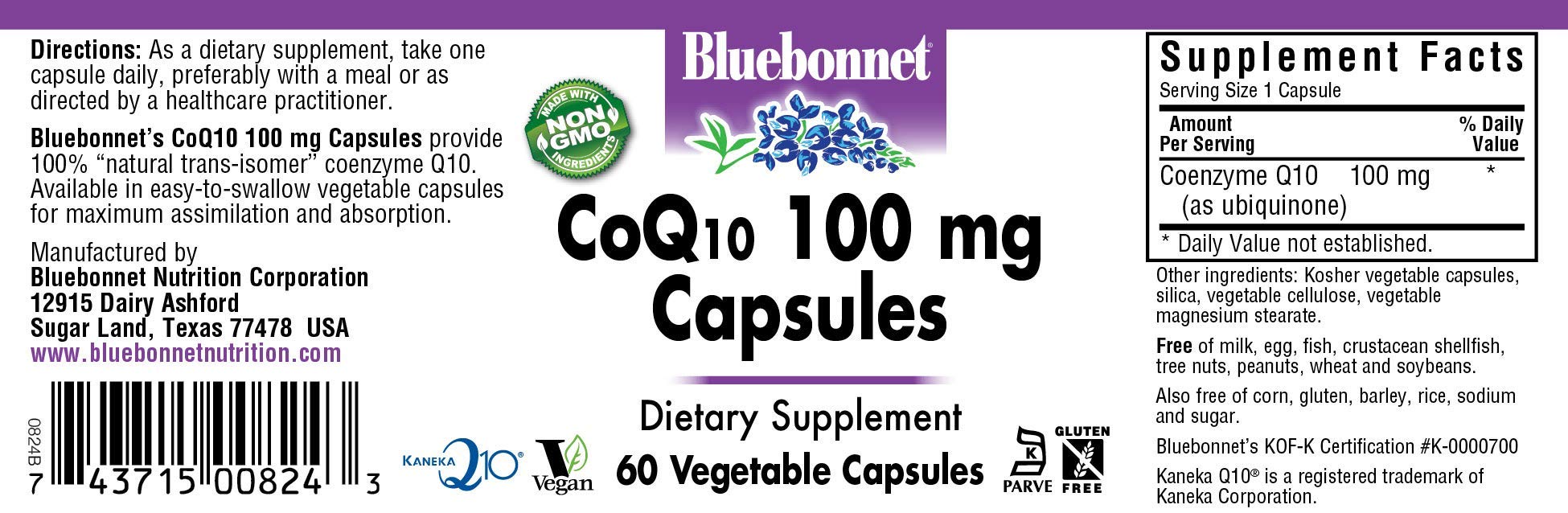 BlueBonnet cápsula vegetal en primer plano, detalle de textura y facilidad de ingestión