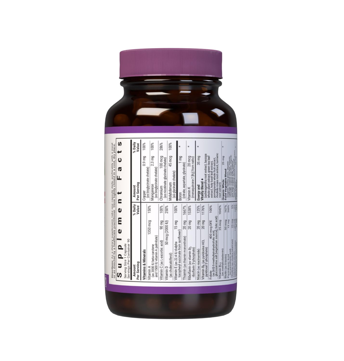BlueBonnet detalle de cápsula vegetal que destaca la formulación sin hierro
