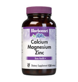BlueBonnet frasco frente mostrando 120 softgels y beneficios claros