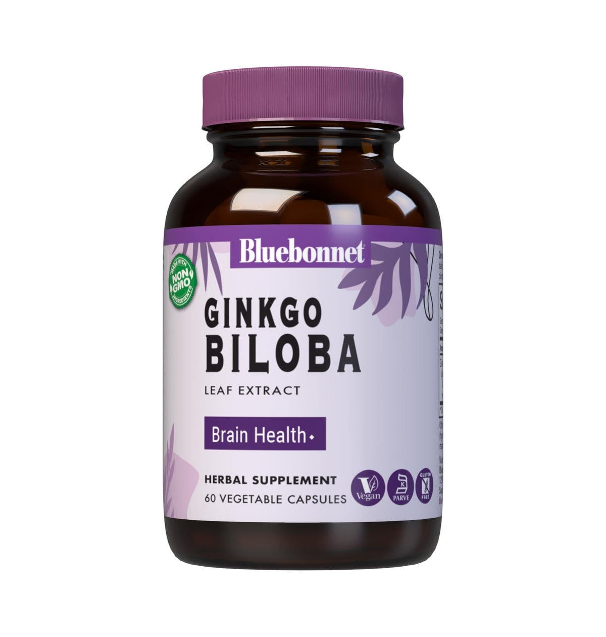 BlueBonnet frasco frontal mostrando etiqueta y beneficios claros