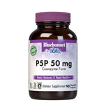 BlueBonnet frasco frontal mostrando etiqueta y cantidad 90 cápsulas, confianza de marca