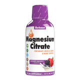 BlueBonnet botella frontal de Magnesium Citrate, fácil dosificación y sabor