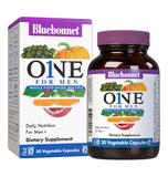BlueBonnet envase frontal One for Men mostrando beneficios diarios