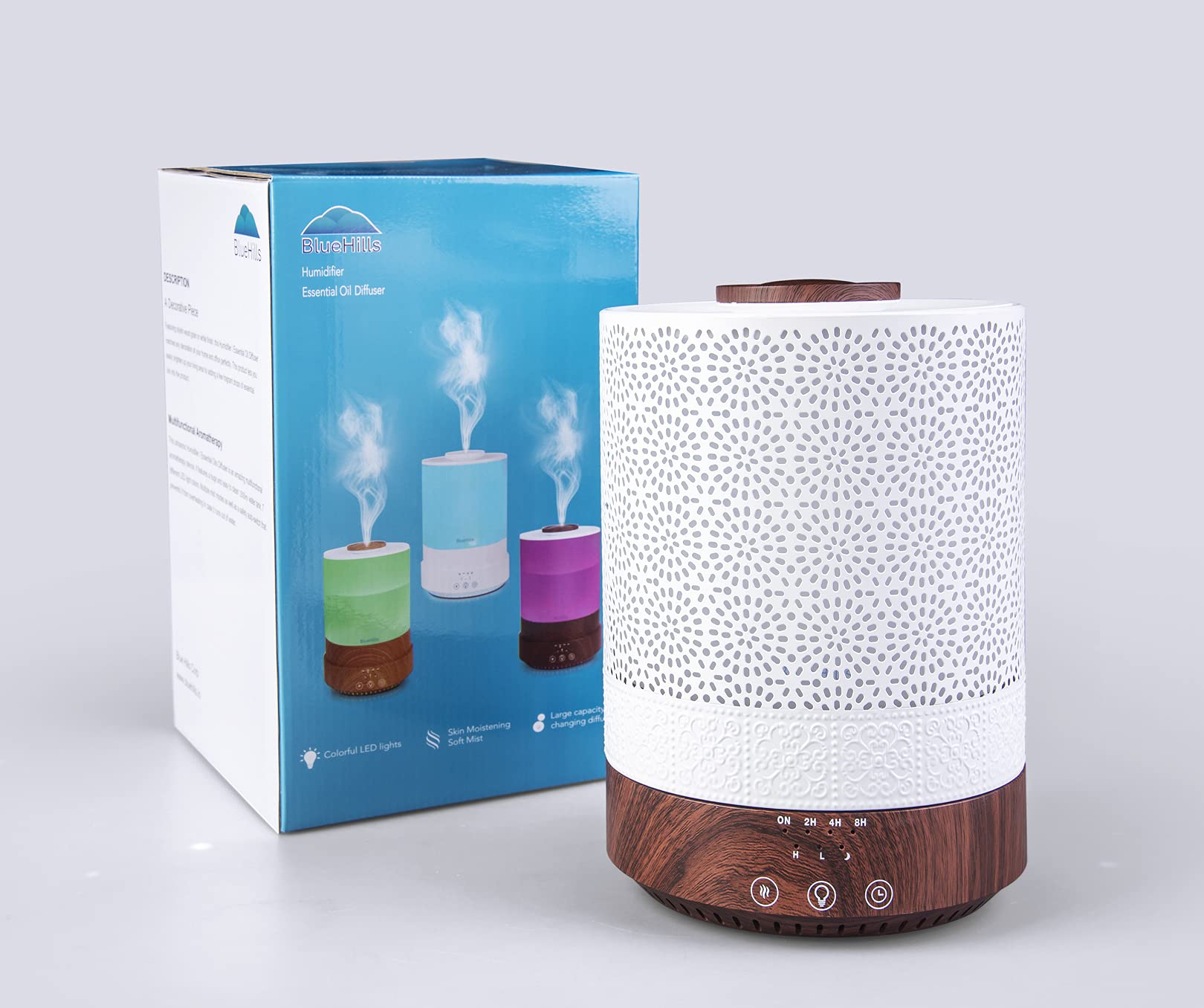 BlueHills junto a objetos para comparar tamaño y capacidad 2500 ml