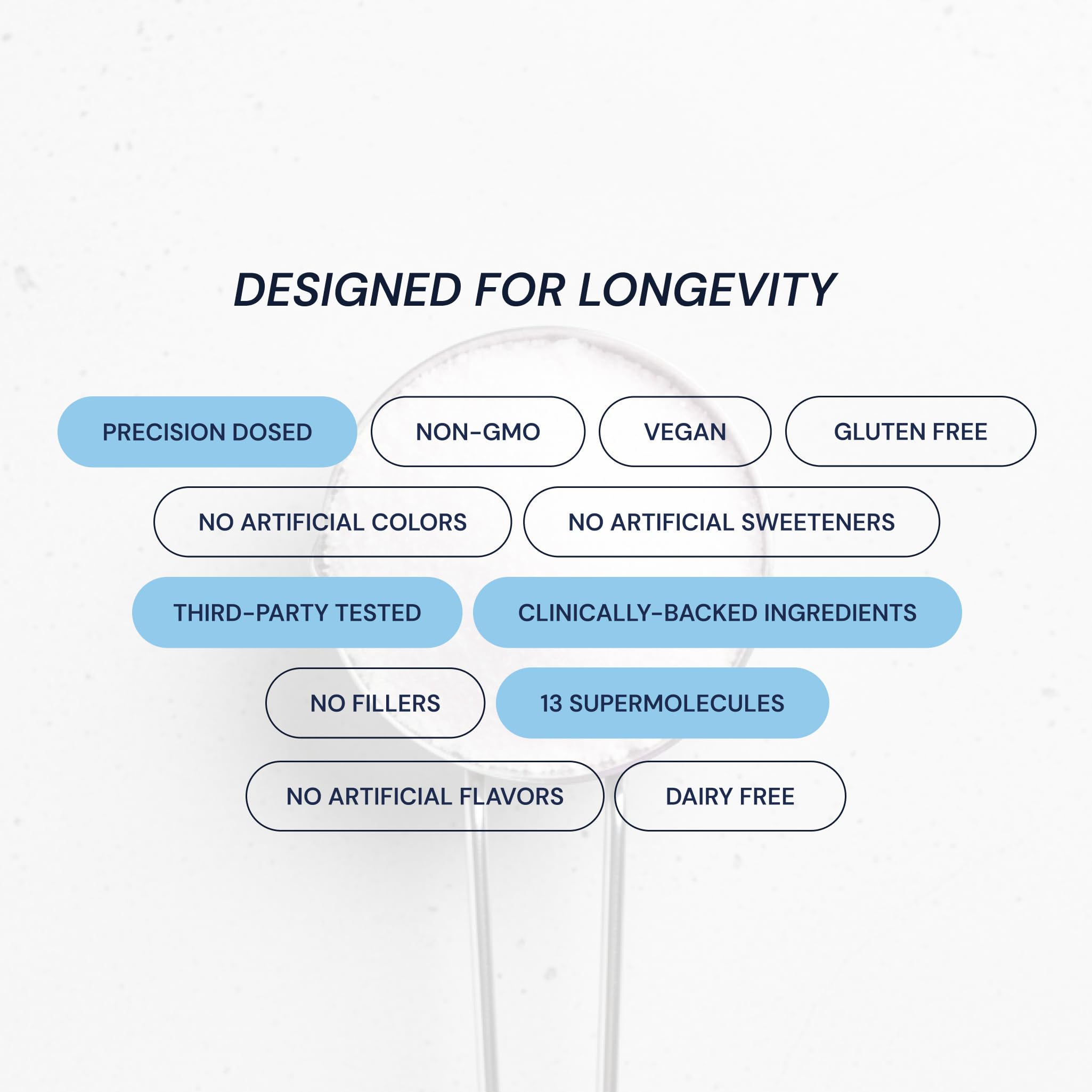 Blueprint Bryan Johnson estilo de vida con Longevity Mix en desayuno para enfoque y bienestar diario