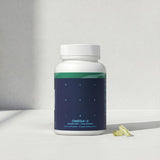 Blueprint Bryan Johnson etiqueta nutricional en primer plano con información de EPA y DHA