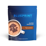 Blueprint Bryan Johnson frente del paquete mostrando 30 porciones y beneficios