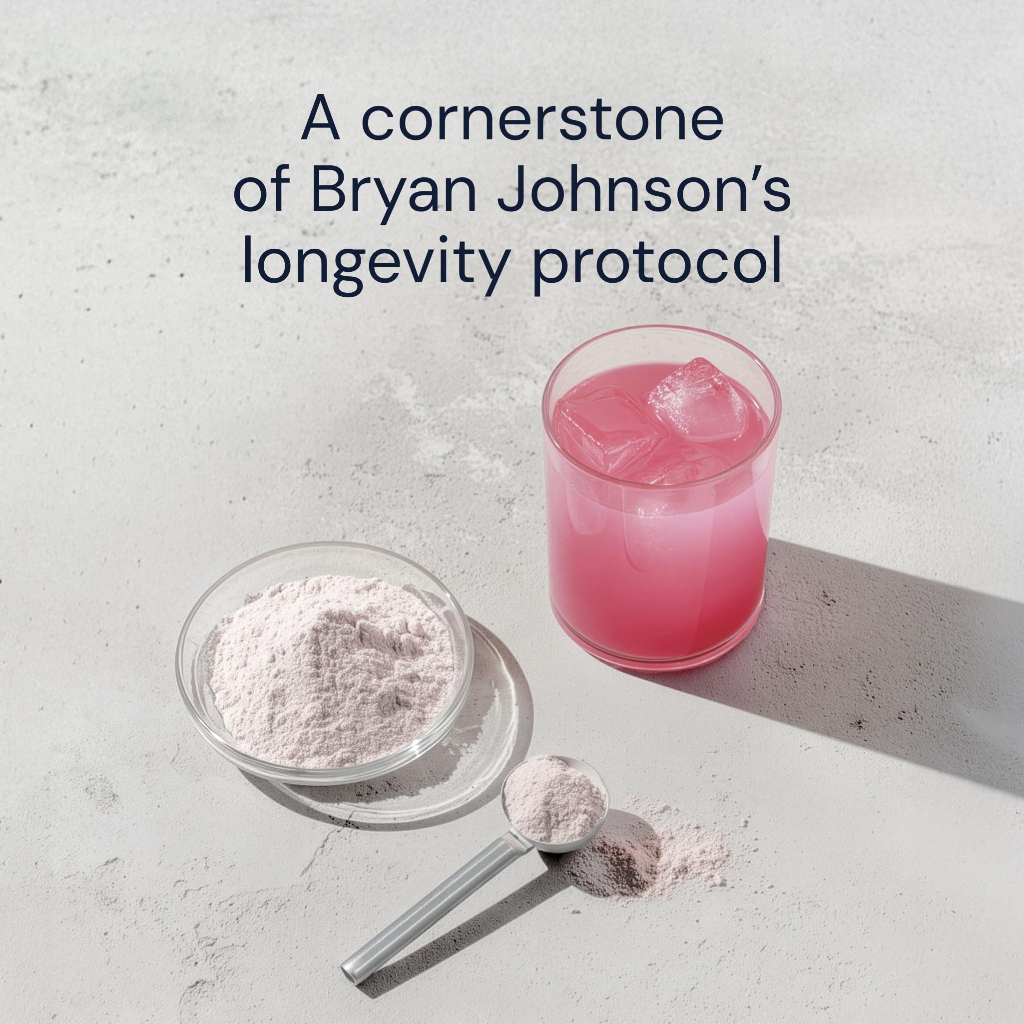 Blueprint Bryan Johnson atleta usando Longevity Mix tras una sesión de ejercicio para apoyar recuperación
