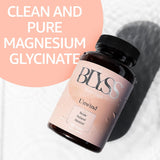 BLYSS Nutrition detalle de etiqueta sin gluten y Non‑GMO demostrando calidad