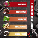 BMVINVOL ingredientes naturales remolacha y té verde para nutrición vegetal