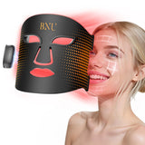 BNU mascarilla LED frontal mostrando ajuste cómodo y cobertura facial