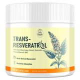 BoaSaude frasco frontal del Trans-Resveratrol, presentación clara y profesional
