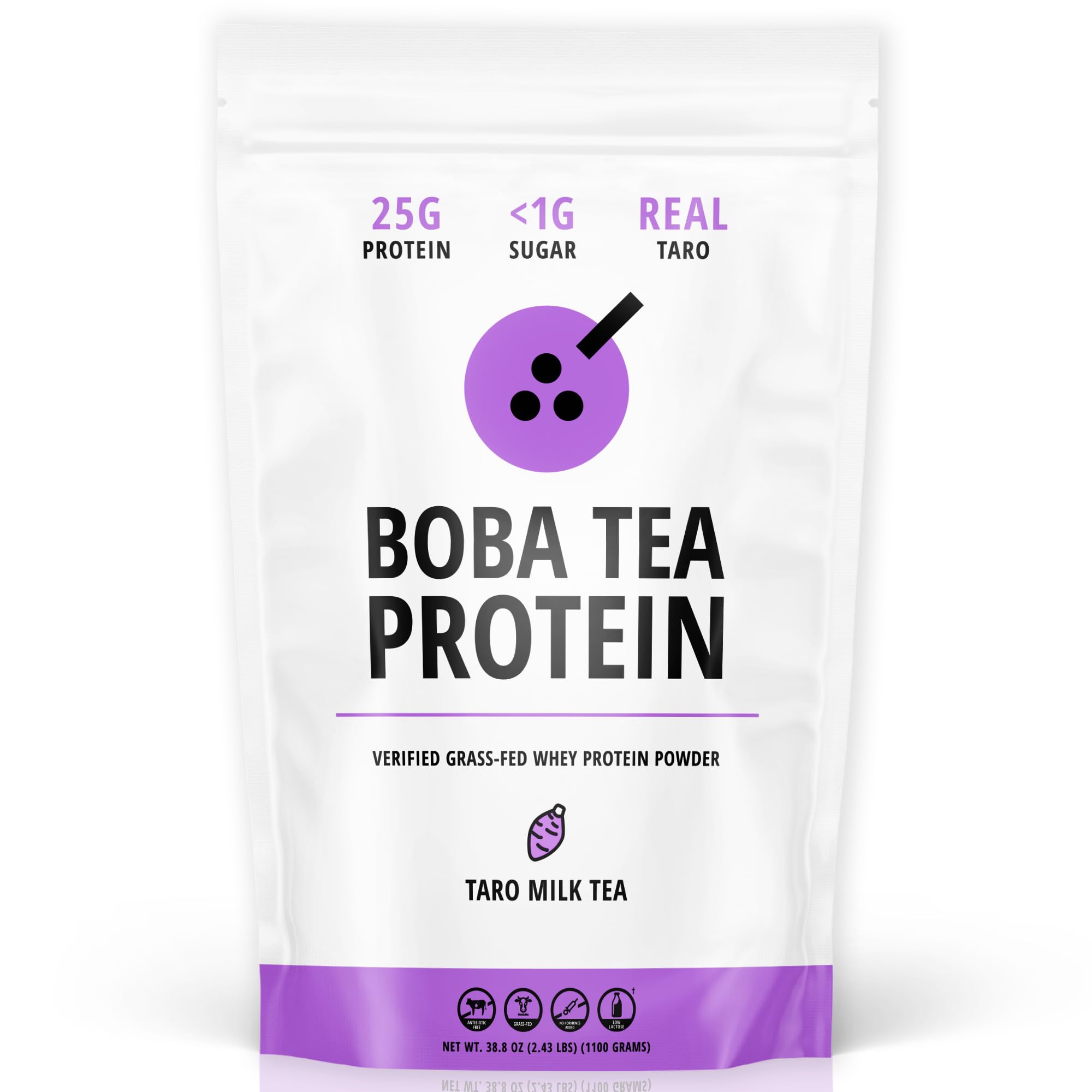 Boba Tea Protein pack frontal mostrando etiqueta y beneficio proteico