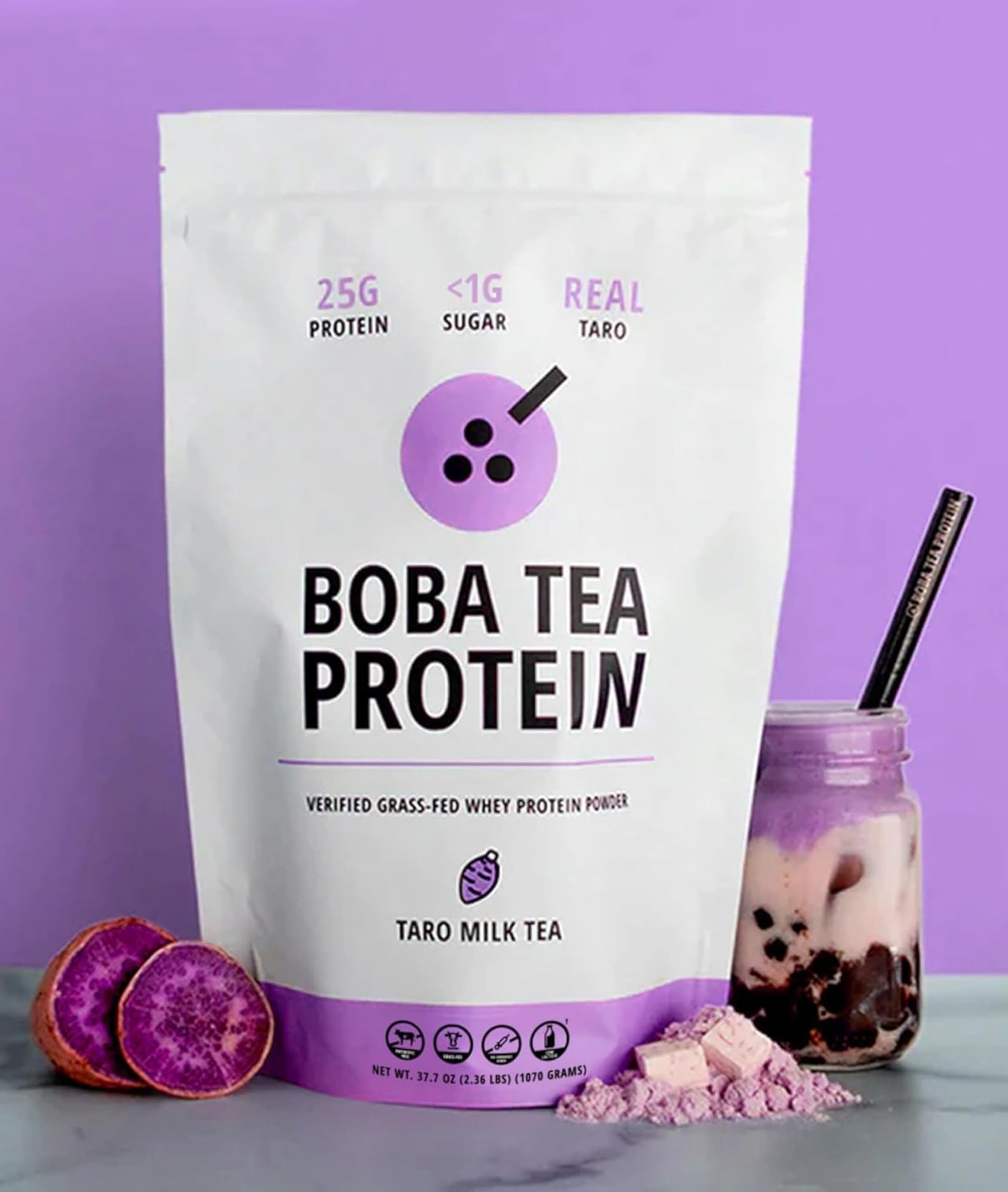 Boba Tea Protein polvo textura fina fácil de mezclar, alta proteína