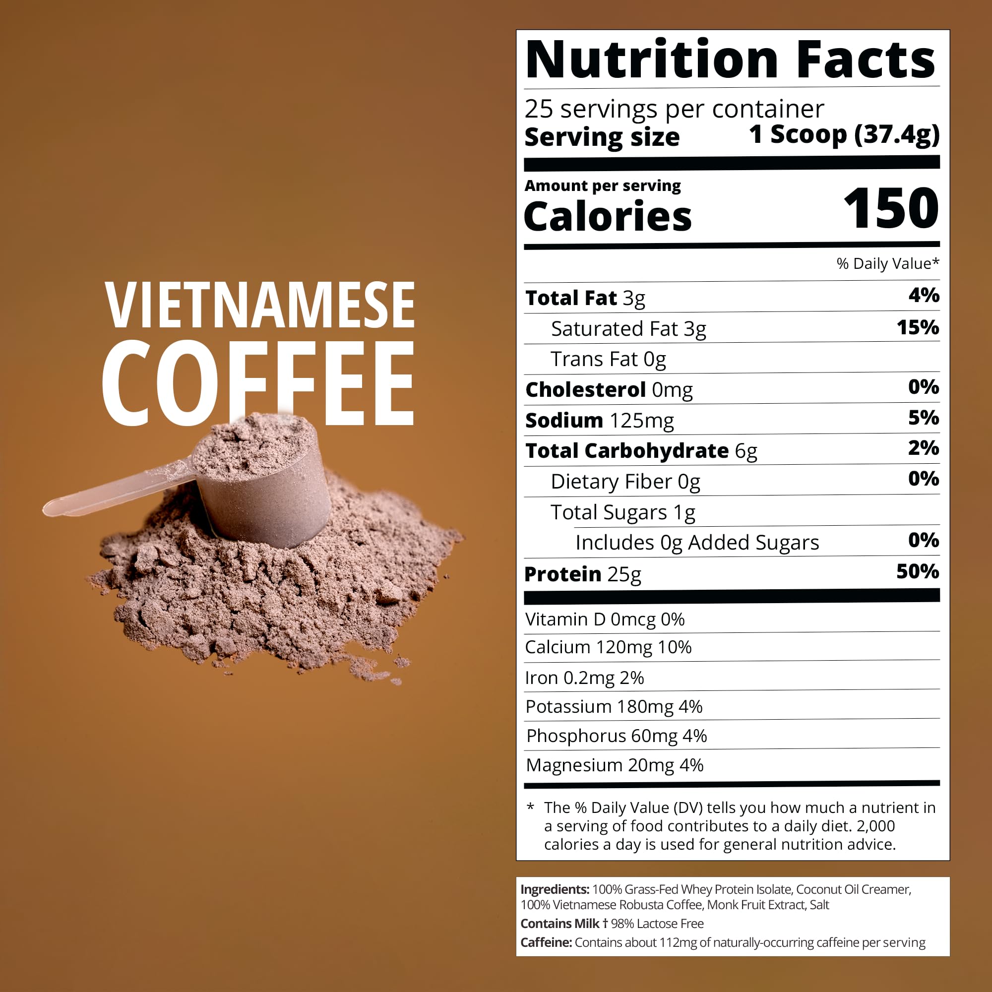 Polvo de Boba Tea Protein textura fina con aroma intenso a robusta