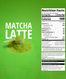 Vaso con Boba Tea Protein matcha latte y hielo, refrescante y nutritivo