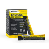 BODi Energize frente del empaque mostrando diseño y cantidad de sticks