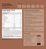 BODi Shakeology textura del polvo de cacao, mezcla fácil y cremosa