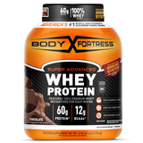 Body Fortress envase frontal chocolate mostrando tamaño y marca, beneficio conveniencia