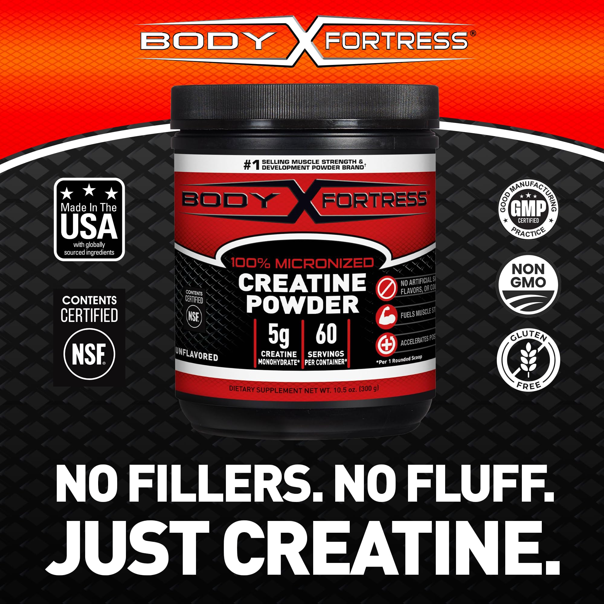 Body Fortress etiqueta nutricional aclarando ingredientes y pureza