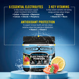 Body Fortress bebida diluida en vaso lista para hidratarse inmediatamente